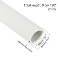 thumbnail image 2 of 2pcs Pipe Insulation Foam Tube 32mm(1 1/4") ID 41mm OD 20" Heat Preservation for Handle Grip Support,White, 2 of 7