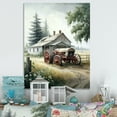 thumbnail image 2 of Designart Tractor At The Barn In Summer I Canvas Wall Art, 2 of 5