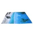 thumbnail image 3 of Juego de cortina de ducha con anillas para colgar, cortina de baño sin perforar, accesorio de baño 180x180cm, 3 of 14