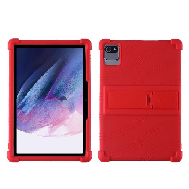 Étui pour Tablette Doogee T10/T10S, Sécuritaire, Antichoc, Support en Silicone, Housse Rouge Doogee T10 T10S
