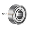 thumbnail image 3 of R3ZZ Deep Groove Ball Bearing, 3/16" x 1/2" x 10/51" Chrome Steel Z2 Double Steel Shielded Bearing, 5 Pack, 3 of 5
