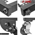 thumbnail image 6 of 16U Professional Audio Rack Mount DJ Mixer Stand Studio Adjustable Table Cart with Wheels - RACK STAND 16U, 6 of 12