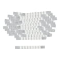 thumbnail image 2 of 100x Agarraderas de silicona antideslizantes para perchas con aletas y tiras para correas de hombro Claro 6x70mm, 2 of 9