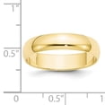 thumbnail image 2 of Primal Gold 10 Karat Yellow Gold 5mm Half Round Band Size 8, 2 of 5