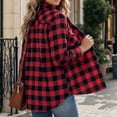 thumbnail image 6 of Womens Flannel Shirts Long Sleeve Button Down Casual Fall Plaid Top, 2XL, 6 of 6