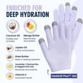 thumbnail image 3 of Guantes de gel hidratantes con pantalla táctil Dr. Frederick's, lila, 3 of 9
