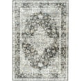 thumbnail image 2 of Balacho Floral Pattern Oriental Boho Faux Wool Area Rug, 5' x 7', Dark Gray, 2 of 8