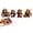 A002- Clear (Style B), variant on Beaded Figurines, Beads for Jewelry Making, String for Beads, Beginner Crafts, 7X5X0.5 in Complete Diy Kit with 4 Woodland Character Figurines, Clear Storage Container, Full