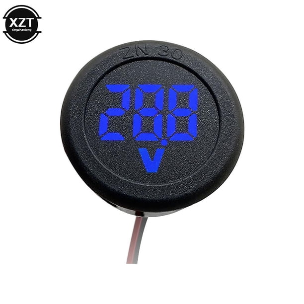 Dc4-100v Digital Voltmeter Led Digital Display Circular Voltmeter Car Voltage Current Meter Volt Detector Tester Monitor Panel