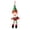 Green, variant on Christmas Elf Plush Ornament, Sequined Elf Doll Hanging Decoration, Soft Stuffed Elf Pendant For Xmas Tree Decor, 13.4 X 3.5 Inches Holiday Home Decor