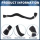 thumbnail image 4 of Manguera del radiador Unique Bargains No.17127612446 para BMW X1 2012-2015 para BMW Z4 2012-2016 Goma Negra 1 Pc Tubería de refrigerante con buen sellado, 4 of 7