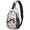Halloween Cat Hat Cream Pattern, variant on Halloween Ghost Coffin Pink Pattern Sling Backpack, Unisex Cycling Crossbody Bag with Side Mesh Pockets, Earphone Hole Port Gift Ideas for Hiking Cycling Walking