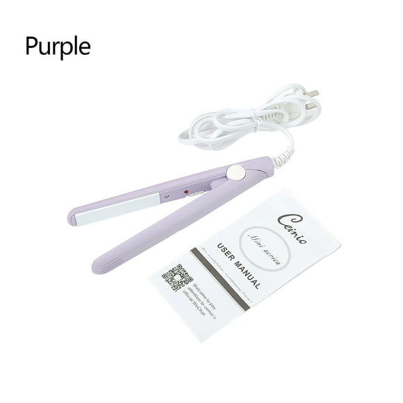 Placa de turmalina de cerámica, miniplancha de pelo 2 en 1, miniplancha, eficiencia maximizada