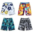 thumbnail image 4 of FLMEI Men's Shorts Elastic Waist Loose Shorts Printed Beach Five Pants Quick Dry Summer Sweat Casual Shorts for Mens M-4XL, 4 of 8