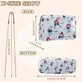 thumbnail image 4 of FORMRS Women Crossbody Purse with Chain Strap Vegan Leather Shoulder Handbag, Blue Ice Hockey, 4 of 7