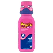 Pepto Bismol ULTRA Liquid, Fast 5-Symptom Stomach Relief, Upset Stomach Relief, 8 Oz