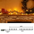 thumbnail image 7 of TGXCF 49ft 300 LED Christmas Lights Outdoor Indoor Black Wire Twinkle Christmas Tree String Lights, Warm White, 7 of 7