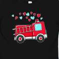 thumbnail image 4 of Inktastic Valentine Fire Truck with Hearts Boys or Girls Baby T-Shirt, 4 of 5