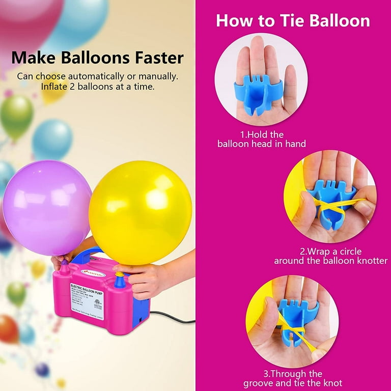 IDAODAN Electric Balloon Pump, Portable Electric Balloon Blower