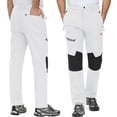 thumbnail image 4 of YUCOLEN Men's Fleece Lined Ski Snow Pants Water Resistant Winter Outdoor Pants with 4 Zip PocketsWhite 40, 4 of 7