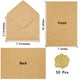 thumbnail image 2 of Paquete de sobres, tarjetas Kraft de 5 x 7 pulgadas con pegatinas doradas, 50 unidades, 2 of 7