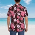 thumbnail image 6 of Goofa Rose Flowers Hawaiian Shirt for Men, Unisex Summer Beach Casual Short Sleeve Button Down Shirts,Aloha Tropical Floral print shirt-Medium, 6 of 9