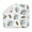 Cute Koala, variant on Smiling Owl with Soft Colors Drying Mat - Absorbent Foldable Dish Mat, Vintage Owl Print & Space-Saving