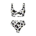 thumbnail image 4 of Rocae Daisies Flowers for Bikini Set for Women Two Piece Sexy High Swimsuits Split Crossover Bikini X-Large, 4 of 9