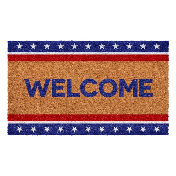 Calloway Mills 109381729 Patriotic Welcome Doormat 17" x 29"