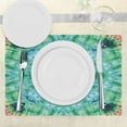 thumbnail image 3 of Ambesonne Green Place Mats Set of 4, Ombre Art Pink Indigo, Standard Size, Green Pink, 3 of 6
