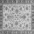 thumbnail image 1 of Ahgly Company Indoor Square Abstract Gray Modern Area Rugs, 4' Square, 1 of 4