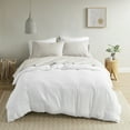 thumbnail image 2 of Madison Park Peached Percale 200 Thread Count Relaxed Cotton Percale Sheet Set, Queen - Grey, 2 of 9