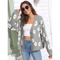 thumbnail image 2 of Sherrylily Women Floral Print Cardigan Knitted Long Sleeve Fashion Sweaters, 2 of 5