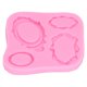 thumbnail image 5 of Molde Marco Molde 4 Tipos Silicona Fondant Pastel Chocolate Decoración Molde Para Cocinar Hornear, 5 of 7