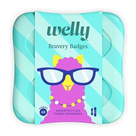 Welly Bravery Badges Assorted Kids Peculiar Pets Fabric Bandages, 48 Ea, 2 Pack