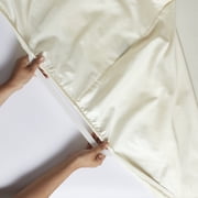 Superior Apus 100% Cotton 18 Deep Pocket Fitted Sheet, California King, Ivory