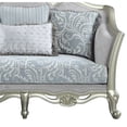 thumbnail image 6 of ACME Qunsia Loveseat with 4 Pillows in Light Gray Fabric and Champagne, 6 of 7