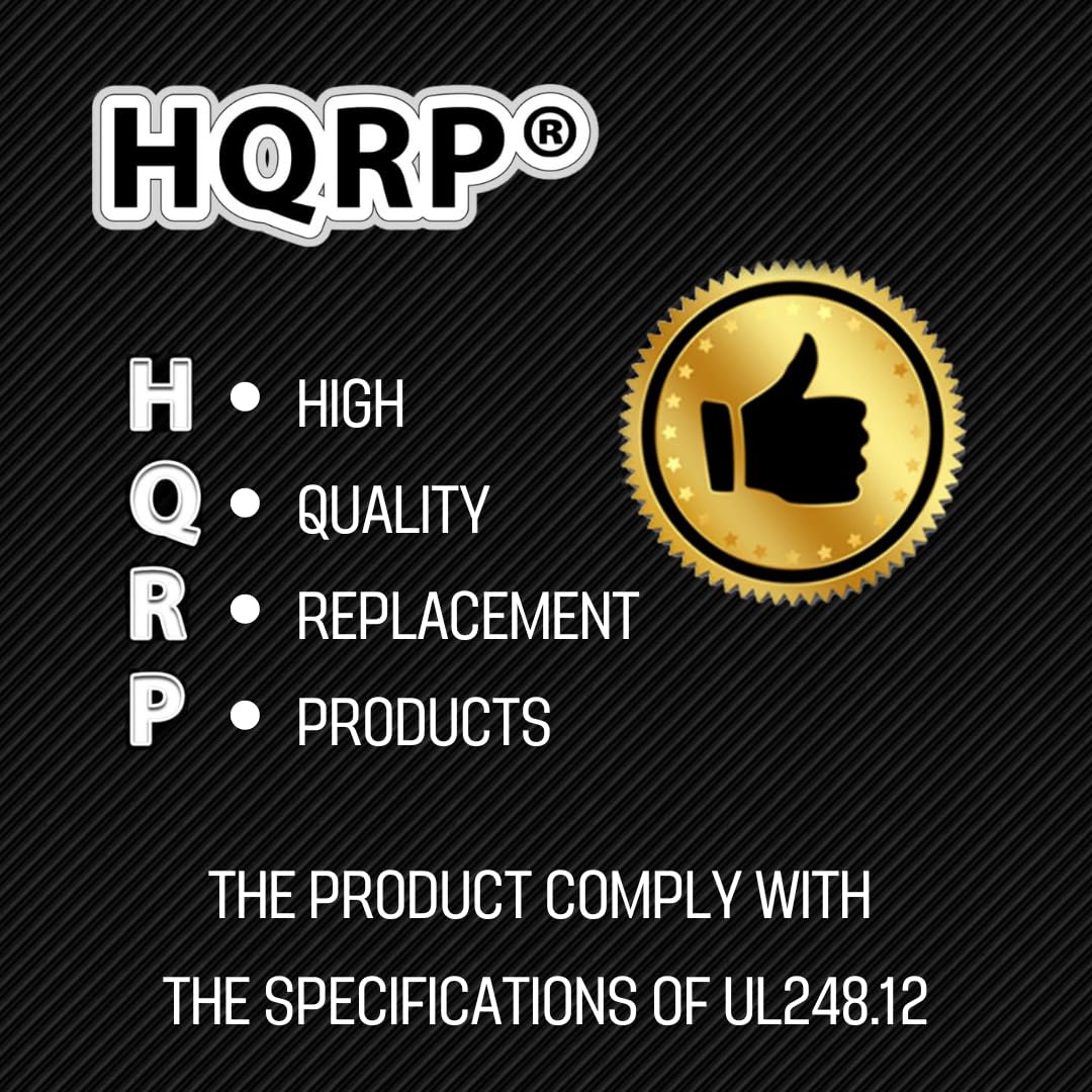 HQRP 2-Pack HCNR060 60 Amp 250V Dual Element Time-Delay Fuse, Class RK5 Replacement for Bussmann BP/FRN-R-60 FRN-R-60, Edison ECNR60, Littelfuse FLNR060.T FLN-R-60 FLNR-60