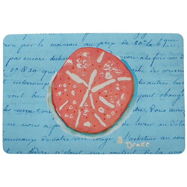 Betsy Drake DM092B Tapis de Porte Corail Sable Dollar - 18 x 26 Po.