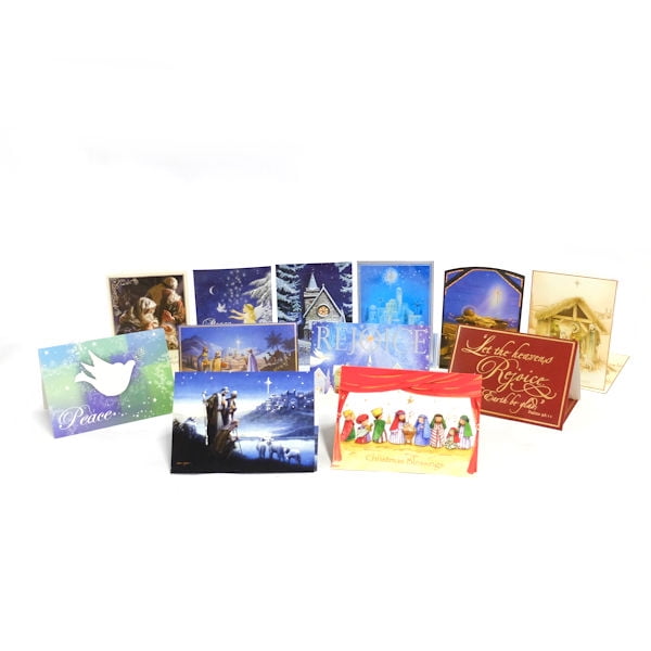 Deluxe Inspirational Christmas Cards Set of 24