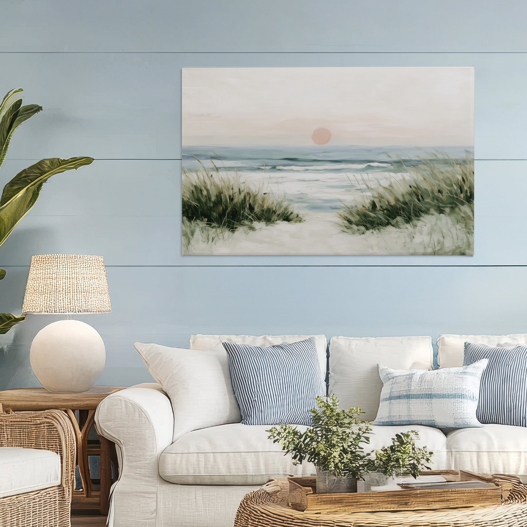Stupell Industries Coastal Dunes with Wild Beach Grass Canvas Wall Art, design by Chromatic Storm Studio