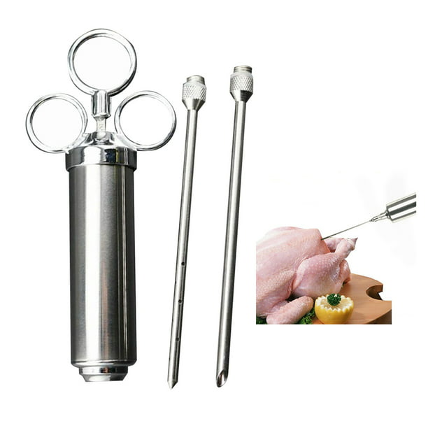 Turkey Marinade Injector Kit / Meat Injector Stainless Steel Syringe 2 ...