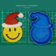 thumbnail image 3 of Smiley Santa raised features Silicone Freshie Mold, 3 of 7