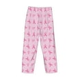 thumbnail image 3 of Lsque Breast Cancer Awareness 1 Print Men's Pajama Pants, Lounge Pant - Comfortable Home Wear,Elastic Waistband, Stylish Design-Small, 3 of 9