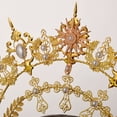 thumbnail image 7 of BPURB Hair Golden Vintage Headband Women's Headdress Halo Accessory Goddess Headpiece, 7 of 7