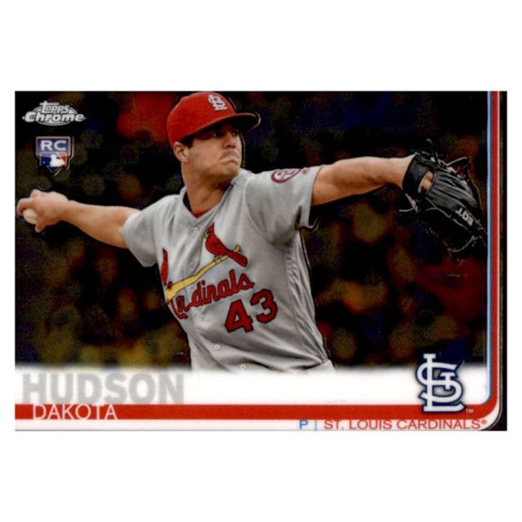 Collectible 2019 Topps Chrome #148 Dakota Hudson RC Rookie St. Louis Cardinals MLB Baseball Trading Card