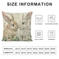 thumbnail image 6 of Acheng Easter Pillow Covers Set of 2 Easter Rabbit Flower Buffalo Plaid Pillows Decorative Throw Pillows Cushion Case Farmhouse Decor for Couch Sofa White, 6 of 6