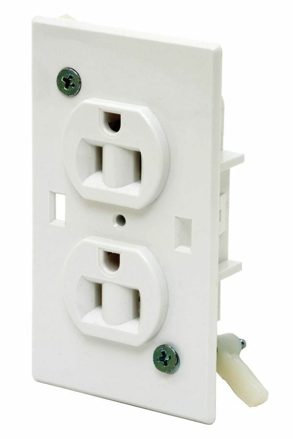 Wirecon 15A 125V White Self Contained Receptacle Outlet 