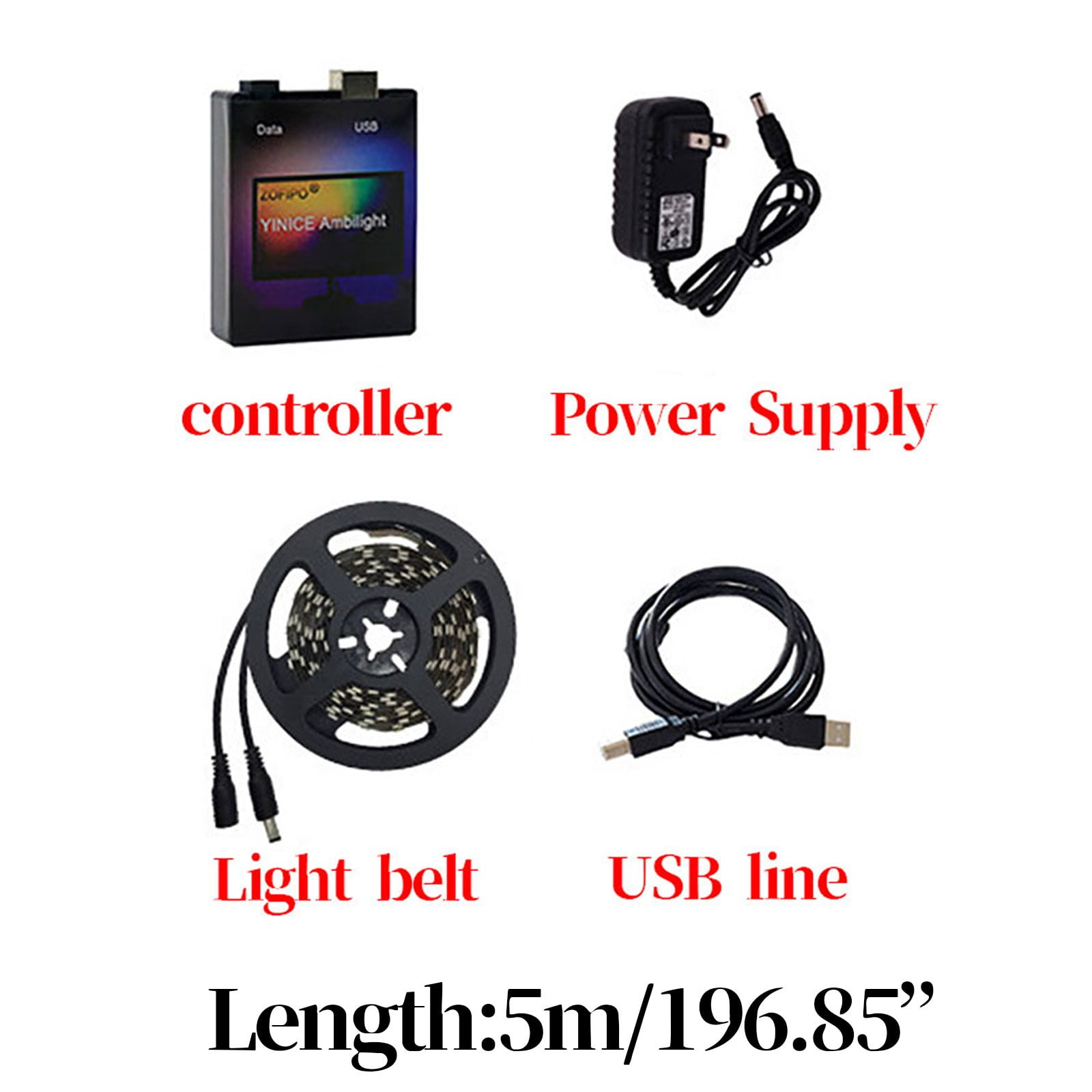 Lamps Lighting Streamer Slide With Synchronous Change Light Bar