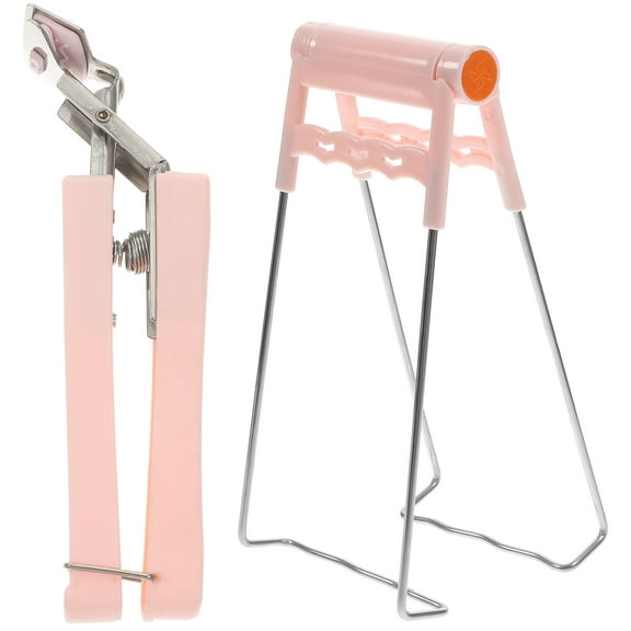 HEATSHAKING 2Pcs Multi Purpose Anti Scalding Bowl Holder Clip Stainless Steel For Hot Pots